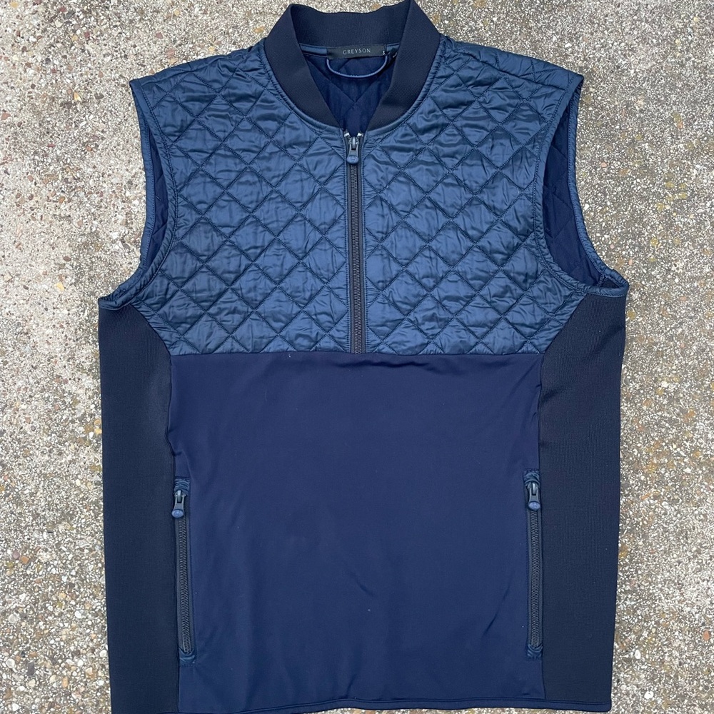 Greyson Men's Navy Quilted Vest